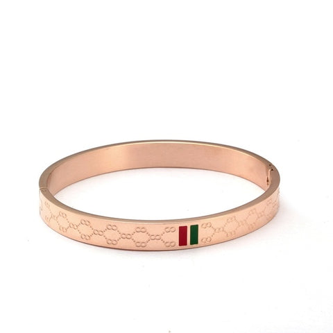 Image of Stainless Steel Bangle - Rosecolor