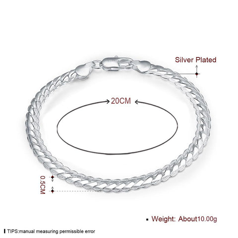 Image of Silver Bracelet Arm Band - Rosecolor
