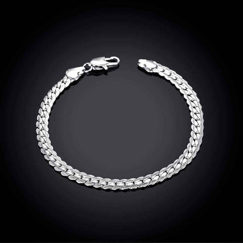 Image of Silver Bracelet Arm Band - Rosecolor
