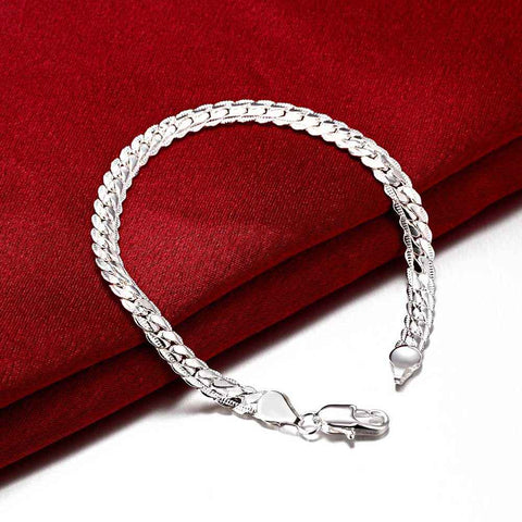 Image of Silver Bracelet Arm Band - Rosecolor