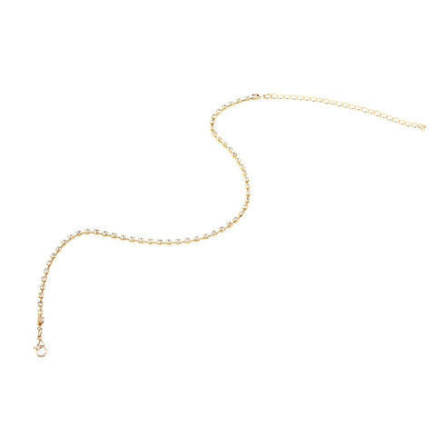 Image of Crystal Choker Necklace - Rosecolor