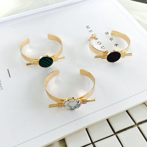 Image of Vintage Stone Marble Bracelet - Rosecolor