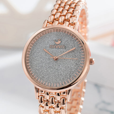 Image of Gold Wrist Watch Set - Rosecolor