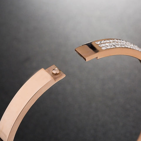 Image of Gold Wrist Watch Set - Rosecolor