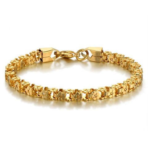 Image of Gold Plated Bracelet - Rosecolor