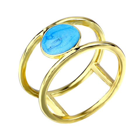 Image of Vintage Blue Turquoise Ring - Rosecolor