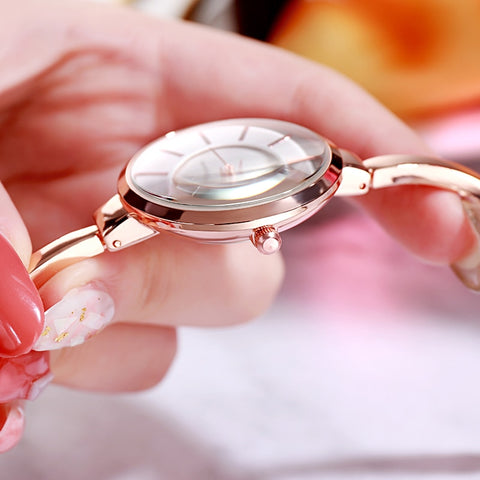 Image of 5pc Rose Gold Diamond Watch Set - Rosecolor