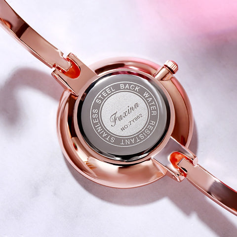 Image of 5pc Rose Gold Diamond Watch Set - Rosecolor