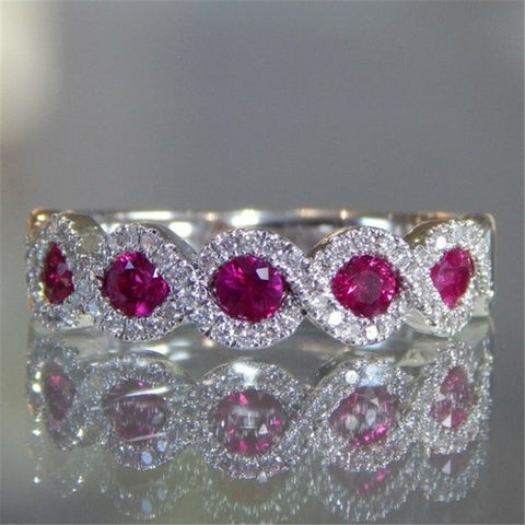 Image of Ruby Stone Ring - Rosecolor