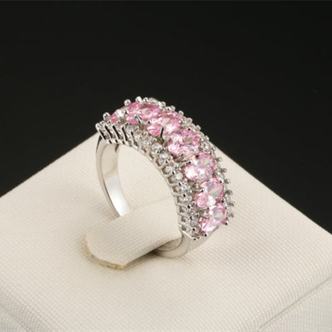 Image of Pink Stone Ring - Rosecolor