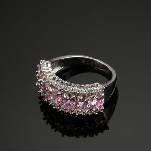 Image of Pink Stone Ring - Rosecolor