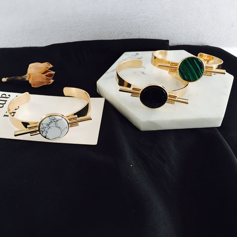 Image of Vintage Stone Marble Bracelet - Rosecolor