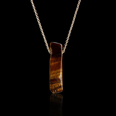 Image of Natural Crystal Quartz Stone Necklace - Rosecolor