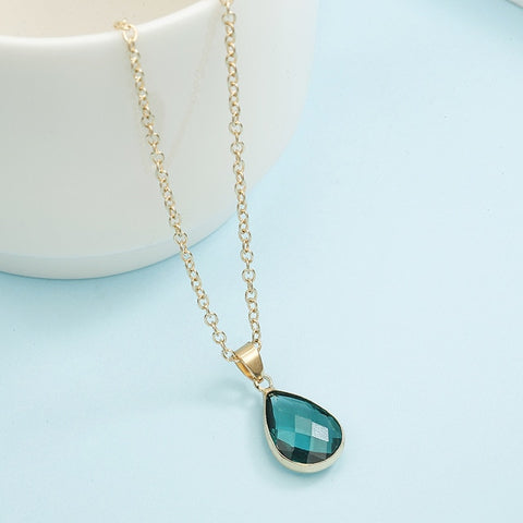 Image of Quartz Birthstone Pendant Necklace - Rosecolor