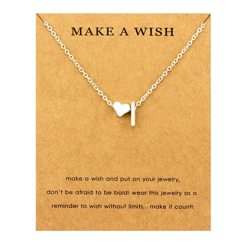 Image of Initial & Heart Choker Necklace - Rosecolor