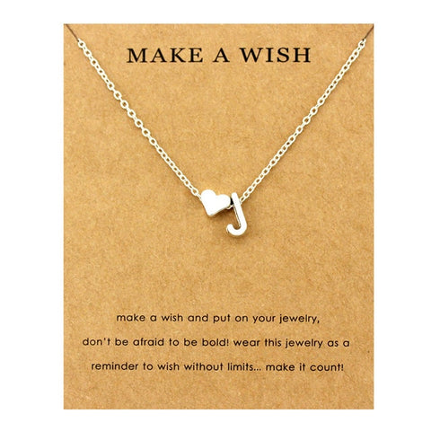 Image of Initial & Heart Choker Necklace - Rosecolor