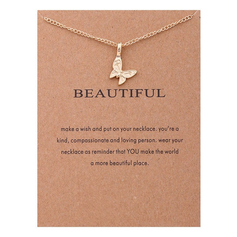 Image of Hidden Message Necklace Gift - Rosecolor