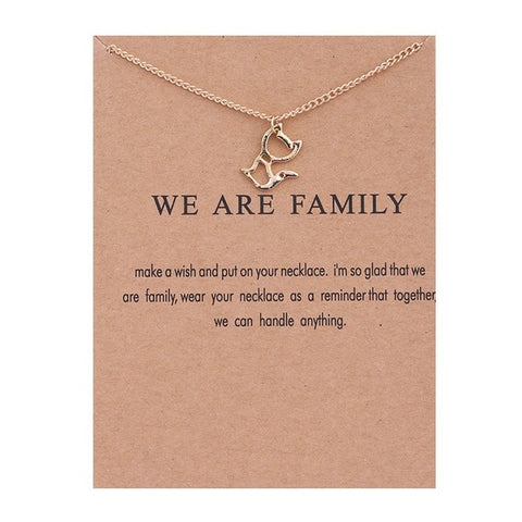 Image of Hidden Message Necklace Gift - Rosecolor