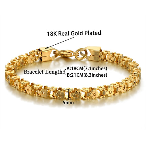 Image of Gold Plated Bracelet - Rosecolor