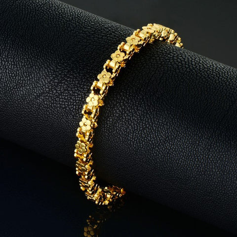 Image of Gold Plated Bracelet - Rosecolor