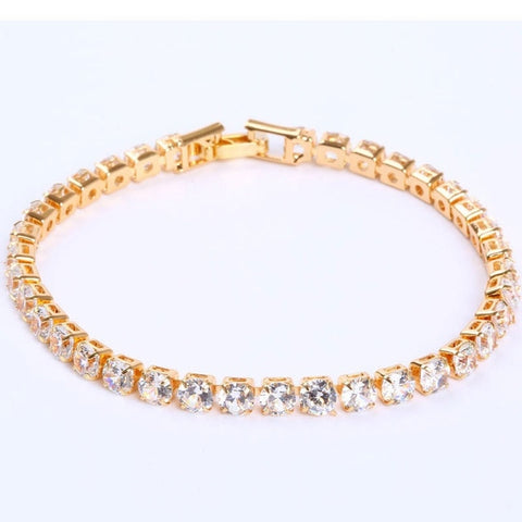 Image of Luxury 4mm Cubic Zirconia Tennis Bracelet - Rosecolor