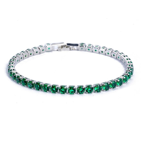 Image of Luxury 4mm Cubic Zirconia Tennis Bracelet - Rosecolor