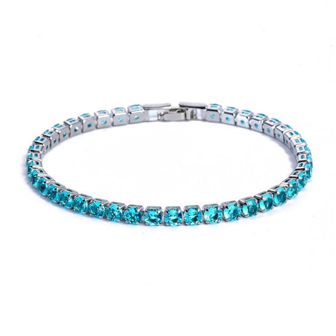 Image of Luxury 4mm Cubic Zirconia Tennis Bracelet - Rosecolor