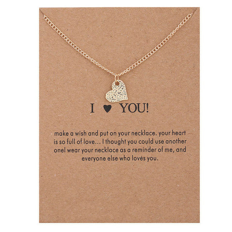 Image of Hidden Message Necklace Gift - Rosecolor
