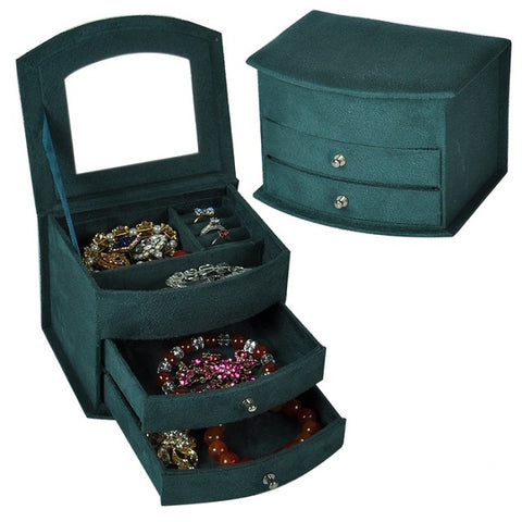 Image of Rose Colors Boutique Multi-Functional Velvet Jewelry Box - Rosecolor
