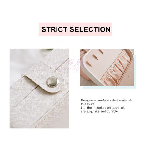 Image of Rose Colors Boutique Portable Leather Jewelry Box - Rosecolor