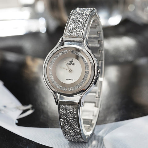 Image of 3pc Women's Bracelet Wrist Watch Set - Rosecolor