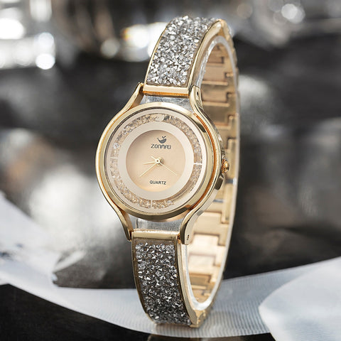Image of 3pc Women's Bracelet Wrist Watch Set - Rosecolor