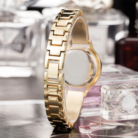 Image of 3pc Women's Bracelet Wrist Watch Set - Rosecolor