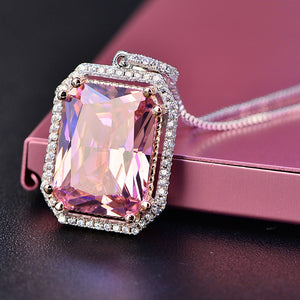 Natural Pink Gemstone Necklace