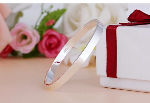 Image of Sterling Silver Cuff Bracelet - Rosecolor