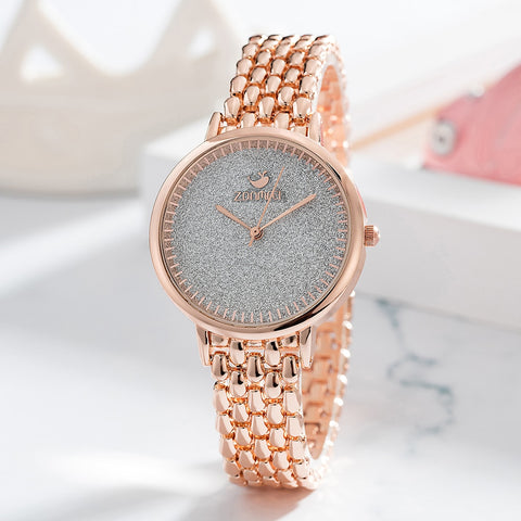 Image of Gold Wrist Watch Set - Rosecolor