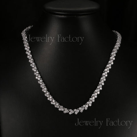 Image of Roman Cubic Zircon Choker Necklace - Rosecolor