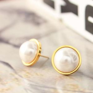 Pearl Earrings - Rosecolor
