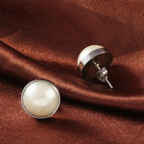 Image of Pearl Earrings - Rosecolor