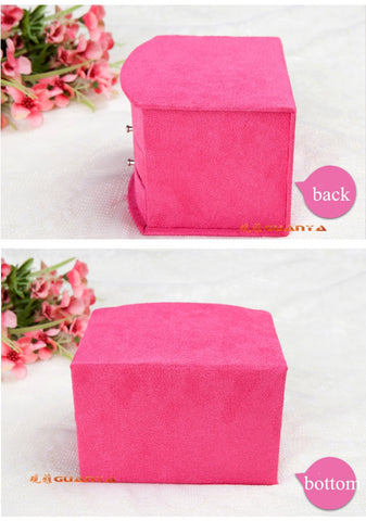 Image of Rose Colors Boutique Multi-Functional Velvet Jewelry Box - Rosecolor