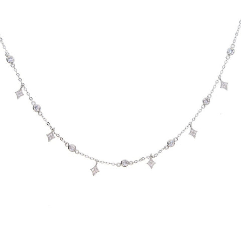 Image of Moonstone Chain Necklace - Rosecolor