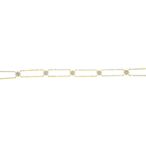 Image of Moonstone Chain Necklace - Rosecolor