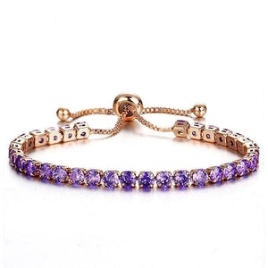 Round Cut Cubic Zirconia Tennis Bracelet