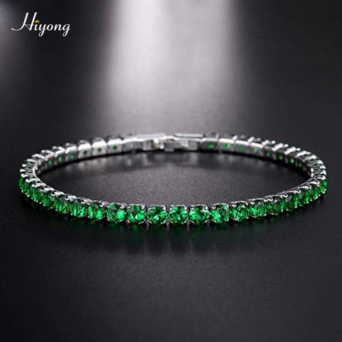 Image of Round Cut Cubic Zirconia Tennis Bracelet - Rosecolor