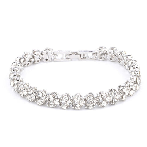 Image of Roman Style Crystal Bracelet - Rosecolor