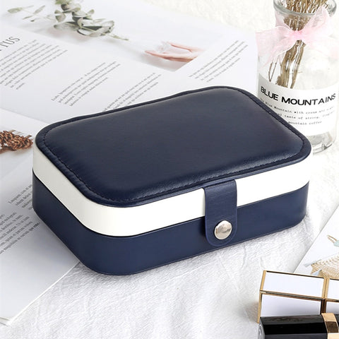 Image of Rose Colors Boutique Portable Leather Jewelry Box - Rosecolor