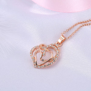 Gold Filled Pendant Necklace - Rosecolor
