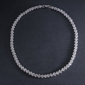 Roman Cubic Zircon Choker Necklace - Rosecolor