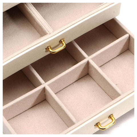 Image of Large Armoire Jewelry Chest with Clasp - Rosecolor
