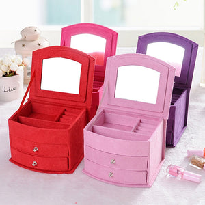 Rose Colors Boutique Multi-Functional Velvet Jewelry Box